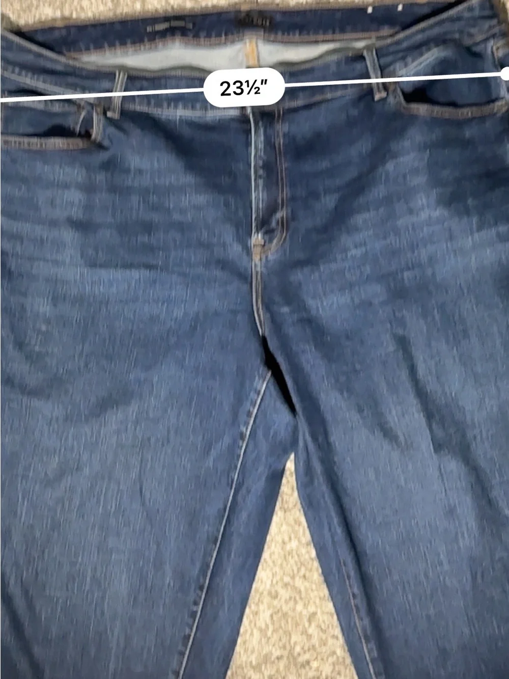 Talbots Cropped Ankle Jeans in Deep Blue Wash